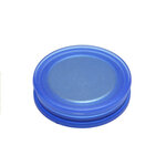 Glass board magnet round blue transparent 25mm | © Brugger GmbH