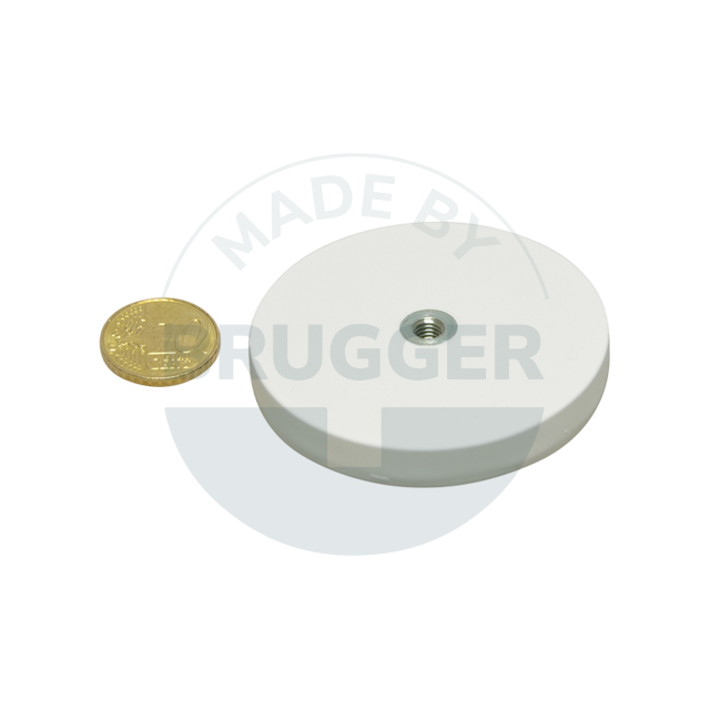 Aimant caoutchouté avec filetage intérieur 57mm M5 | © Brugger GmbH
