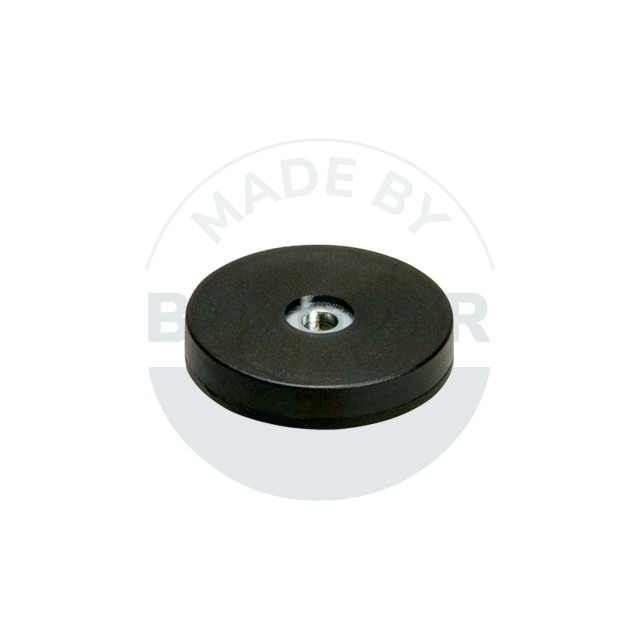 Magnet mit Kunstoffmantel und gummierter Haftfläche | © Brugger GmbH