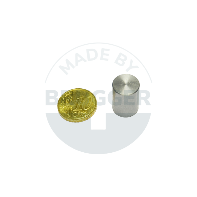 Aimant grappin en NdFeB boîtier en acier tolérance d'ajustement  h6 13mm | © Brugger GmbH