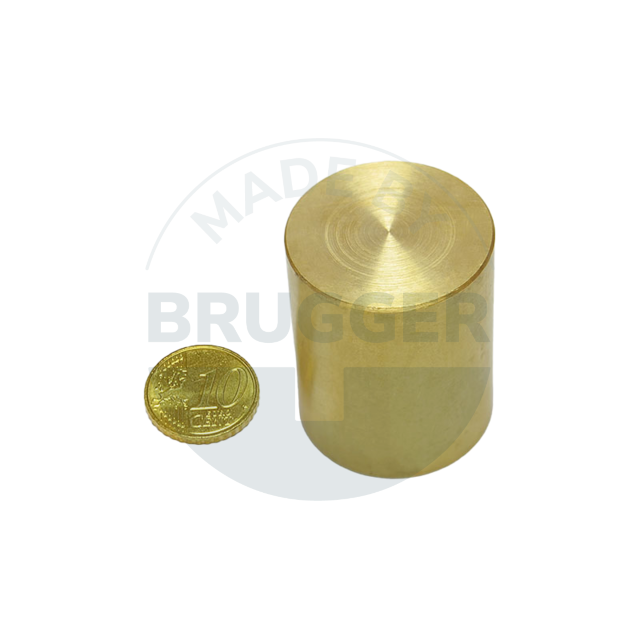 Aimant grappin en SmCo boîtier en laiton et tolérances d'ajustement h6 32mm | © Brugger GmbH