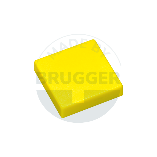 Aimant de bureau jaune carré 24mm | © Brugger GmbH