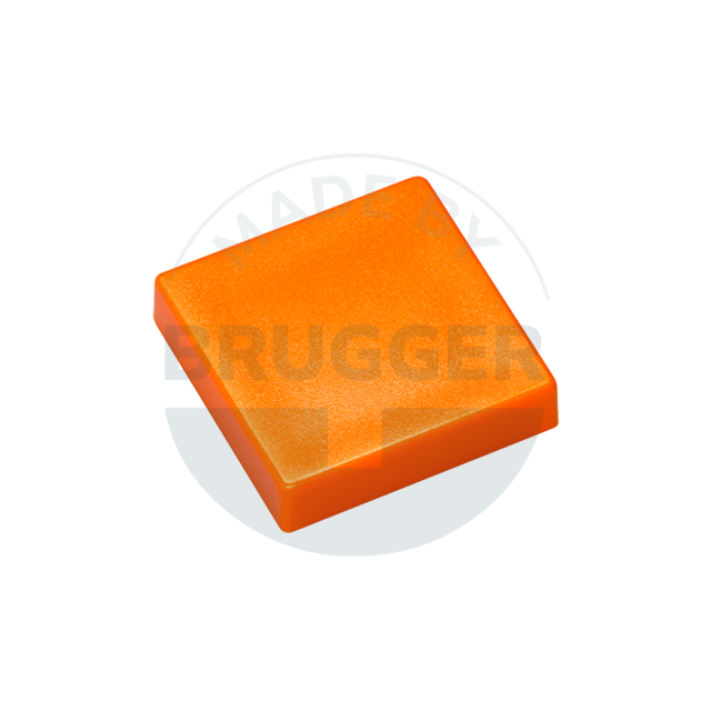 Aimant de bureau orange carré 24mm | © Brugger GmbH