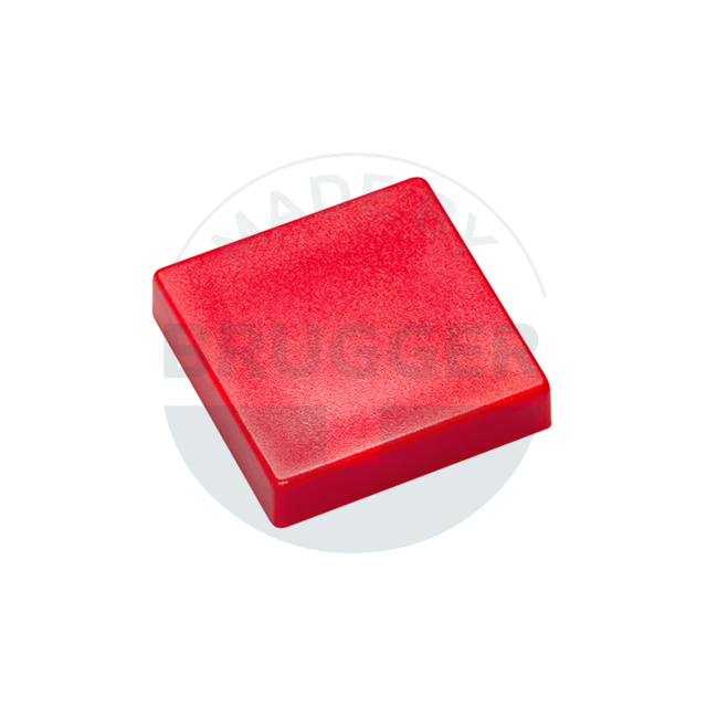 Aimant de bureau rouge carré 24mm | © Brugger GmbH