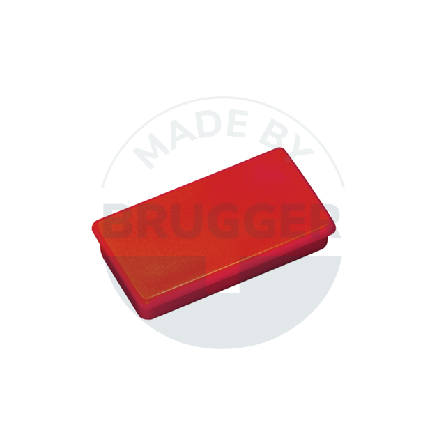 Office Magnet red rectangular 37mm | © Brugger GmbH
