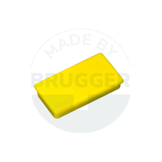 Aimant de bureau jaune rectangulaire 37mm | © Brugger GmbH