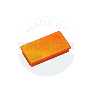Aimant de bureau orange rectangulaire 37mm | © Brugger GmbH