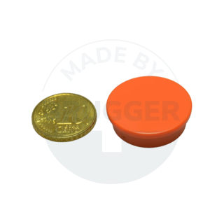 Bueromagnet orange rund 25mm | © Brugger GmbH