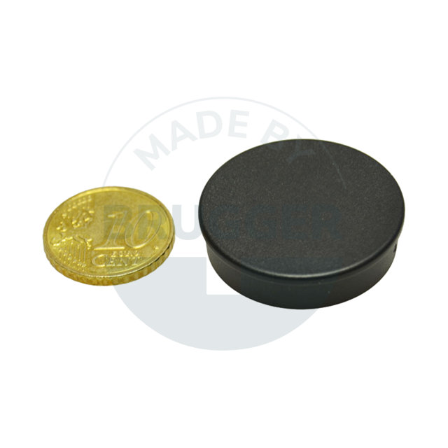 Office magnet round black 30mm  | © Brugger GmbH