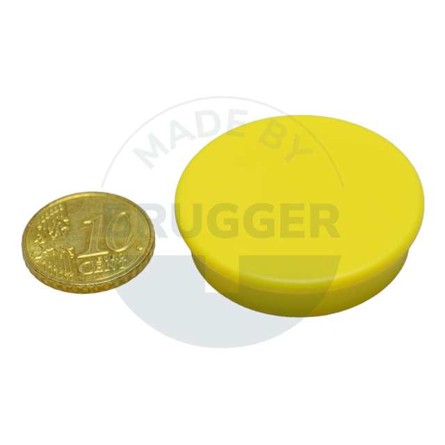 Office magnet round yellow 36mm  | © Brugger GmbH