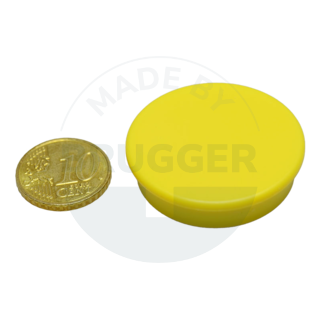 Bueromagnet gelb rund 36mm | © Brugger GmbH