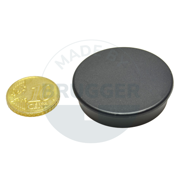 Office magnet round black 36mm  | © Brugger GmbH