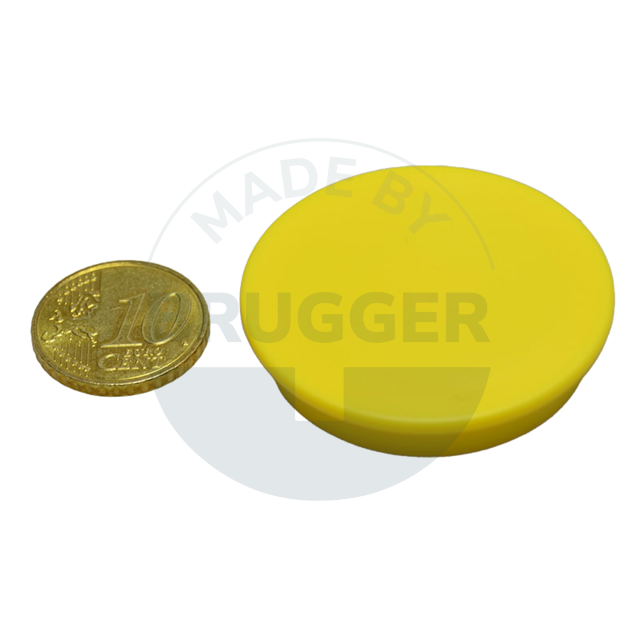 Office magnet round yellow 40mm  | © Brugger GmbH
