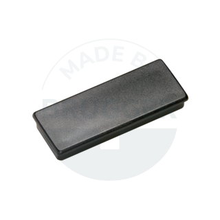 Bueromagnet schwarz rechteckig 55mm | © Brugger GmbH