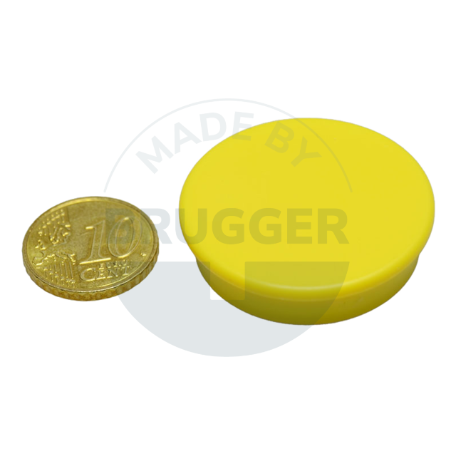 Office magnet round yellow 36mm | © Brugger GmbH