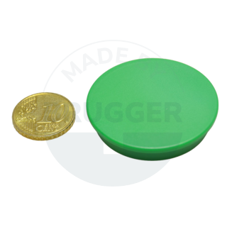 Aimant de bureau rond vert 40mm | © Brugger GmbH