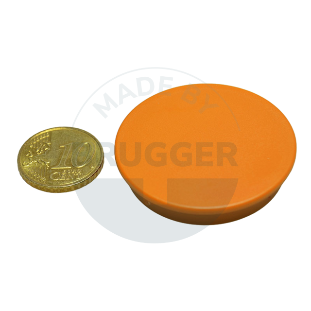 Office magnet round orange 40mm | © Brugger GmbH
