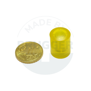 Aimant cylindrique 14mm jaune transparent | © Brugger GmbH