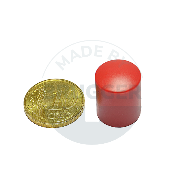 Cylinder magnet 14mm red | © Brugger GmbH