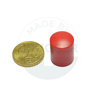 Cylinder magnet 14mm red | © Brugger GmbH