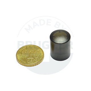 Cylinder magnet 14mm black transparent | © Brugger GmbH