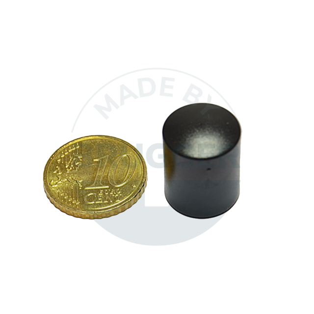 Cylinder magnet 14mm black | © Brugger GmbH