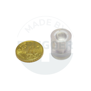 Cylinder magnet 14mm transparent | © Brugger GmbH