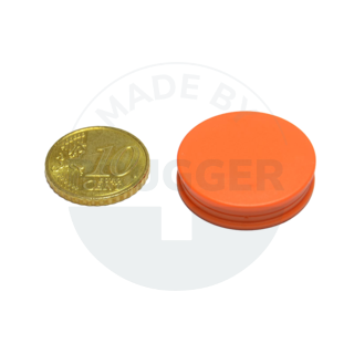 Glasboardmagnet rund orange 25mm | © Brugger GmbH