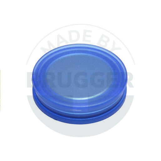 Aimant pour tableau en verre rond bleu transparent 25mm | © Brugger GmbH