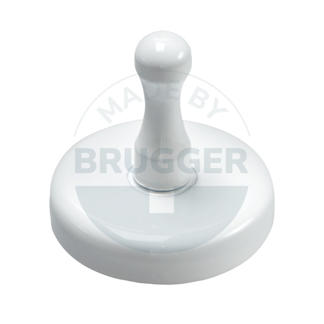 Handle magnet metal housing white lacquered | © Brugger GmbH