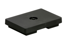 Rubberised magnet systems rectangular black 70x50mm | © Brugger GmbH