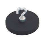 round magnet system black rubberized with hook ø 43 | © Brugger GmbH