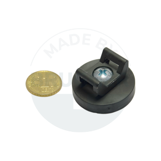 Gummierter Magnet für Kabelmontage | © Brugger GmbH