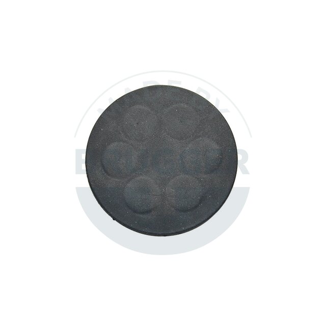 Rubberised magnet for cable mounting 43 mm, rear side | © Brugger GmbH