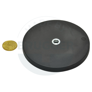 Gummierter Magnet mit Bohrung und Senkung 88mm | © Brugger GmbH