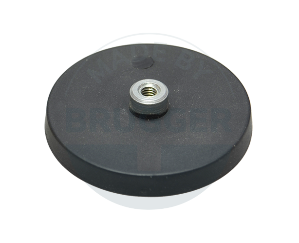 Rubberised magnet with threaded bush 31mm M4 | © Brugger GmbH