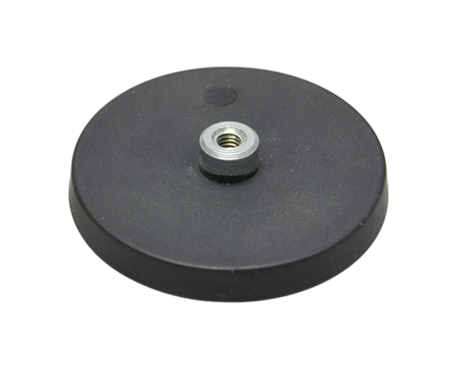 Gummierter Magnet mit Gewindebuchse 31mm M4 | © Brugger GmbH