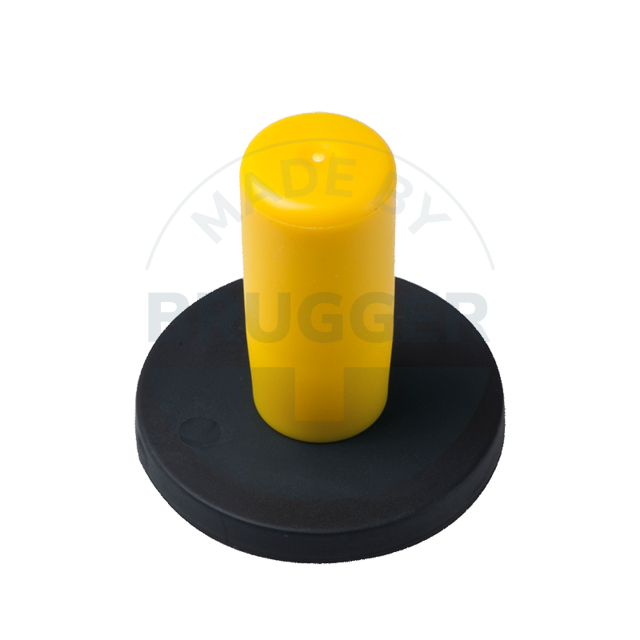 Gummierter Magnet mit Griff | © Brugger GmbH