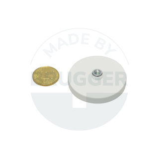 Gummierter Magnet mit Gewindebuchse 43mm M4 | © Brugger GmbH