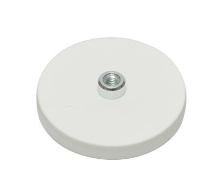Gummierter Magnet mit Gewindebuchse 43mm M4 | © Brugger GmbH
