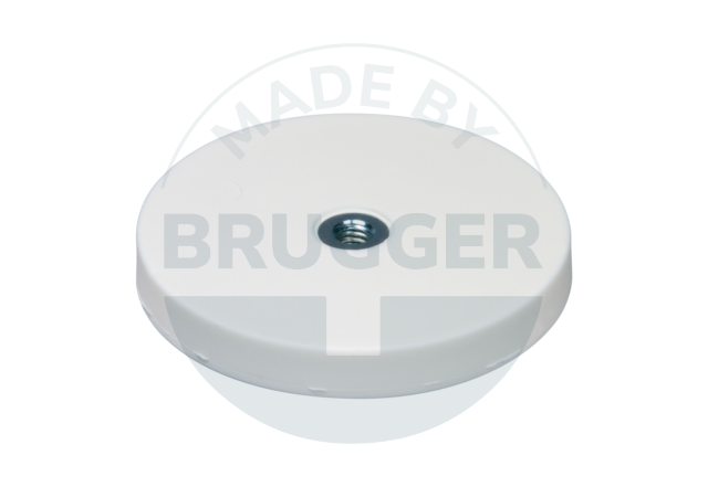 Rubberised magnet with internal thread 43mm M4 | © Brugger GmbH