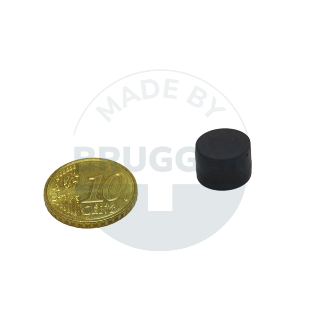 Magnet mit Kunstoffmantel und beidseitige Haftfläche 12mm | © Brugger GmbH