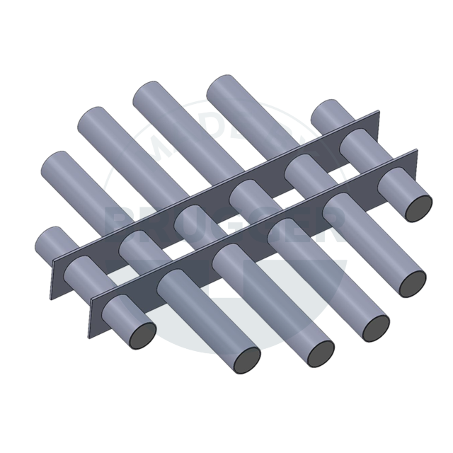Magnetic filter grille made of NdFeB round welded design, Design drawing | © Brugger GmbH