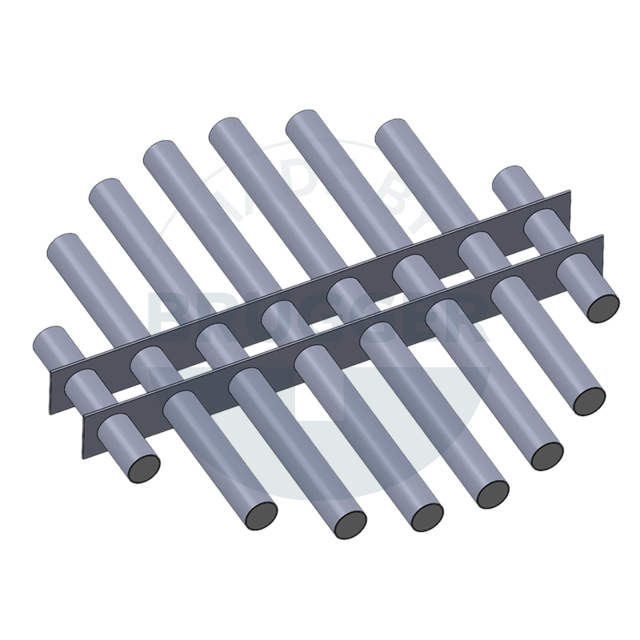 Magnetic filter grille made of NdFeB round welded design, Design drawing | © Brugger GmbH