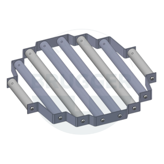 Grille de filtre magnétique ronde en NdFeB version vissée Dessin | © Brugger GmbH