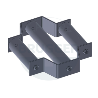 Magnetic filter grille round made of NdFeB screwed version Design drawing | © Brugger GmbH
