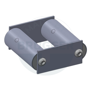 Square magnetic filter grille made of NdFeB screwed version Design drawing | © Brugger GmbH