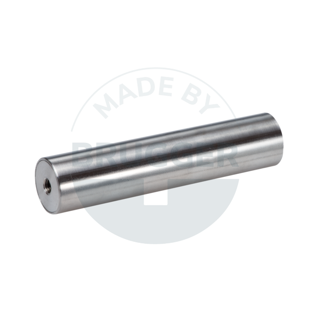 Barre de filtre magnétique en NdFeB ⌀22mm avec filetage intérieur des deux côtés | © Brugger GmbH