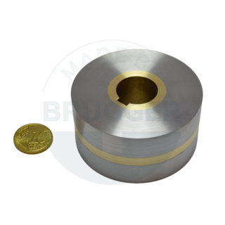 Galets magnétiques avec pas bipolaire, alésage et rainure ⌀63mm | © Brugger GmbH