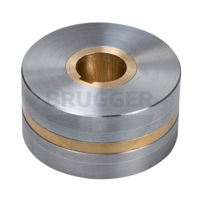 Magnetic wheels with two-pole pitch, bore and groove ⌀63mm | © Brugger GmbH